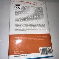 Autobiography of Benjamin Franklin Including Poor Richard&rsquo;s Almanac HCDJ 2011