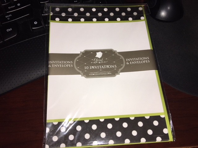 Great Papers! Flat Card Invitations with Envelopes, 5.5&Prime;x7.75&Prime;, 30 per order