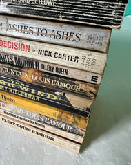 Action Lot of 12 Books Survivalist Louis Lamour Thriller Mystery Western 80&rsquo;s