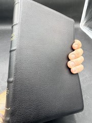 NASB Preacher&rsquo;s Bible Premium Goatskin Leather Black Premier Collection 1995 tex