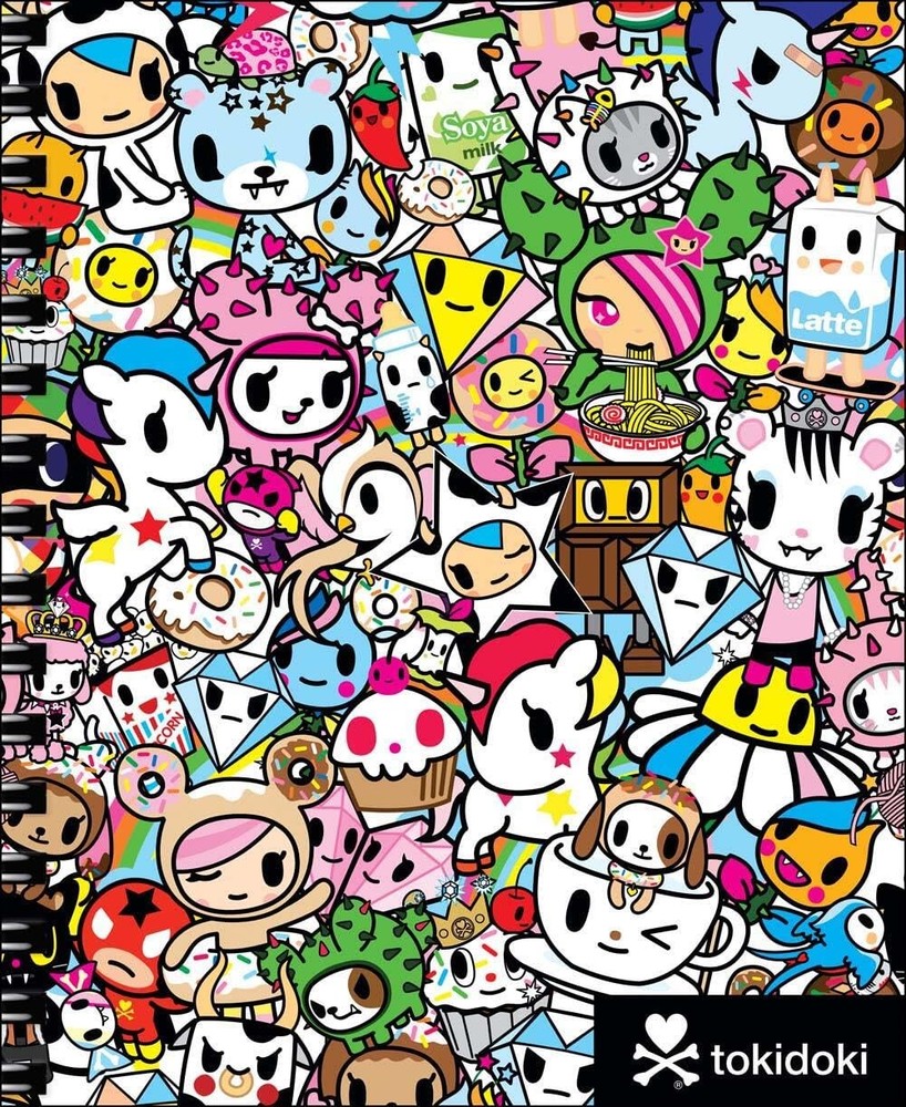 tokidoki Sketchbook with Spiral Hardcover Blank Sketch Book, 9 x 11-Inches