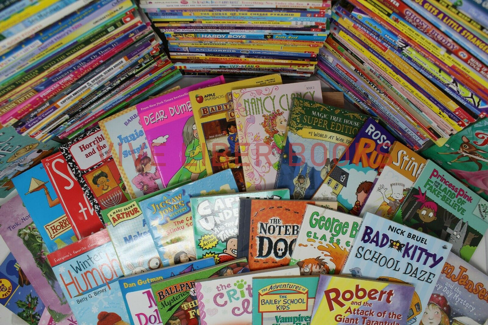 Bulk/Huge Lot of 100 of Children&rsquo;s Kids Chapter Books – Random – Free Shipping!