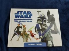 Star Wars the Clone Wars the battle begins hardback children&rsquo;s book 11 by 8.5 in