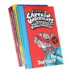Captain Underpants Full Colour Series Book 9-12 by Dav Pilkey 4 Books- Ages 7-11