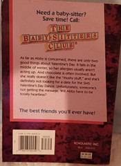 Baby-Sitters Club # 127 Abby&rsquo;s Un-Valentine Ann M Martin 1st ed Paperbk 1999