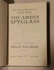 « The Amber Spyglass » 1st First Edition Signed Philip Pullman HC Book 3