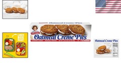 Wholesome Oatmeal Crème Pies – 12 Individually Wrapped Sandwich Cookies, 16.2 OZ