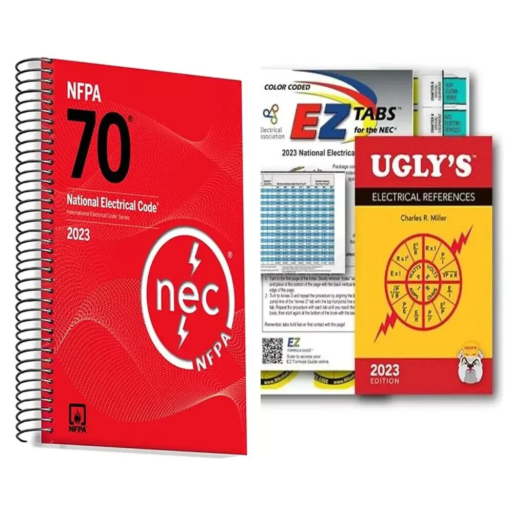 NFPA 70 2023 NEC Code Book + Ugly&rsquo;s Electrical Ref Spiral + EZ New Stock..