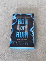 God of Ruin Rina Kent Signed Deluxe Edition Blue Sprayed Edge Legacy of Gods New