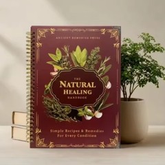 The Natural Healing Handbook, Spiral-Bound Guide for Herbal Remedies and Natural
