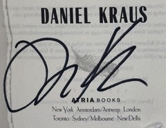 DANIEL KRAUS ANGEL DOWN SIGNED AUTOGRAPHED PULIZTER PRIZE HC 1ST ED / 3RD BOOK 3