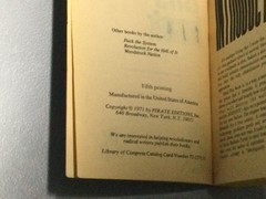 Steal This Book by Abbie Hoffman – 1971 1st Pirate Edition 5th Printing