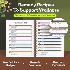 The Natural Healing Handbook, Spiral-Bound Guide for Herbal Remedies and Natural