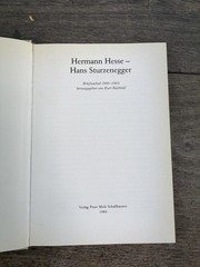 Vintage 1984 Hermann Hesse Letters to Hans Sturzenegger Signed HC Book