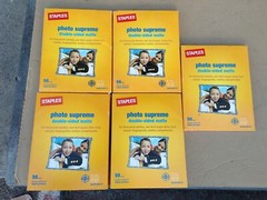 New Staples 50 Pack Photo Supreme Paper 8 1/2&Prime; x 11&Prime; Double Sided Matte