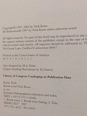 Brook Trout History Biology Angling Nick Karas Hardcover Dust Jacket Lyons Press