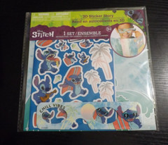 NEW Disney LILO & STITCH 3D Sticker story set w/ glasses & 3D stickers