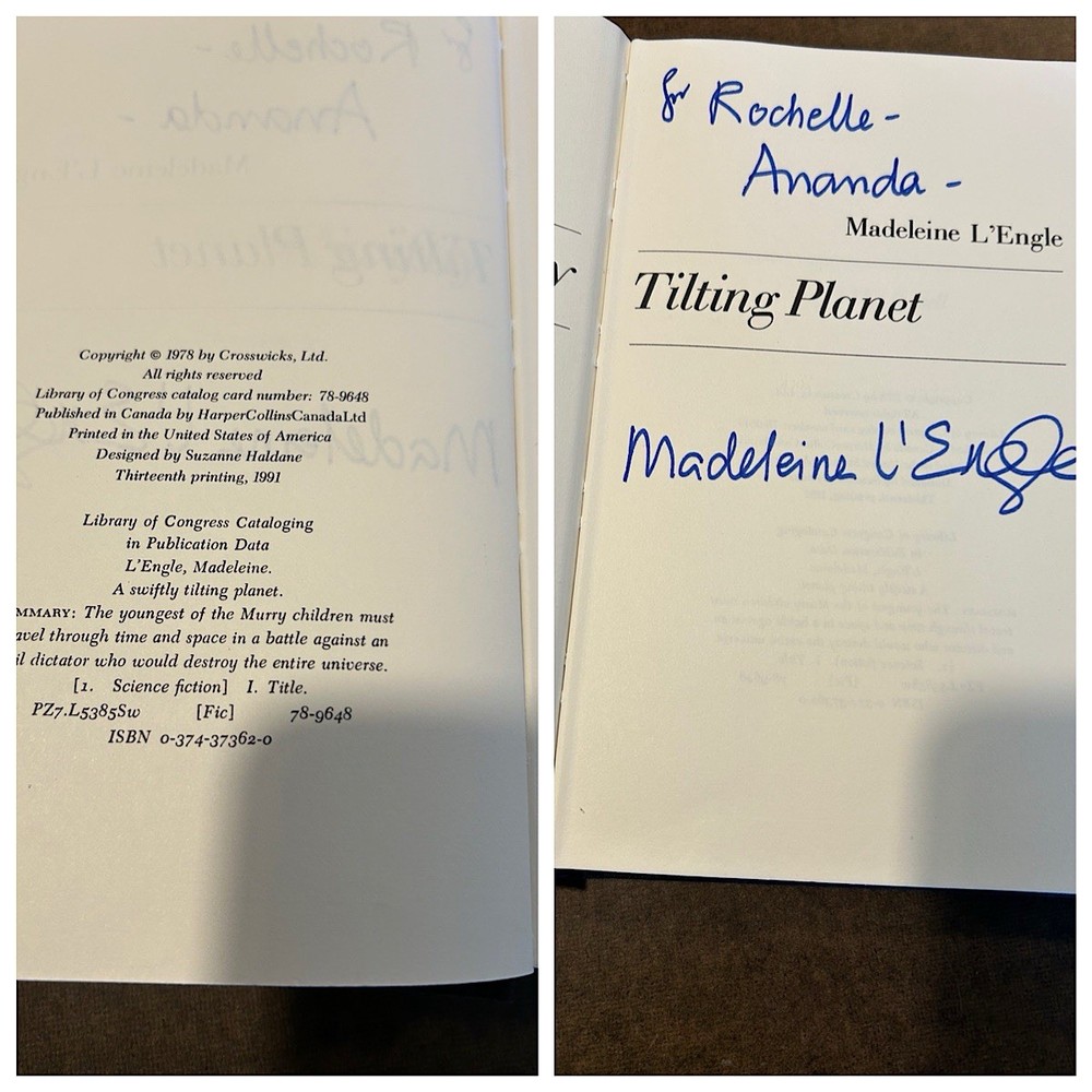 SIGNED!! A SWIFTLY TILTING PLANET Madeleine L&rsquo;Engle First Ed. 13th Print 1978