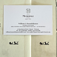Sofitel Metropole Hanoi by Andreas Augusti (Hardcover) Book Signed Dust Jacket