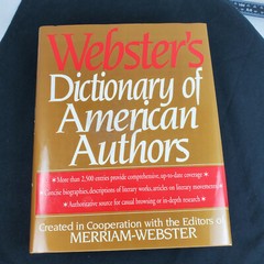 Webster&rsquo;s Dictionary of American Authors HB 528 pages 2500+ entries