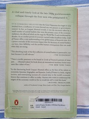 Lords of Finance: The Bankers Who Broke the World (Pulitzer Prize Winner)