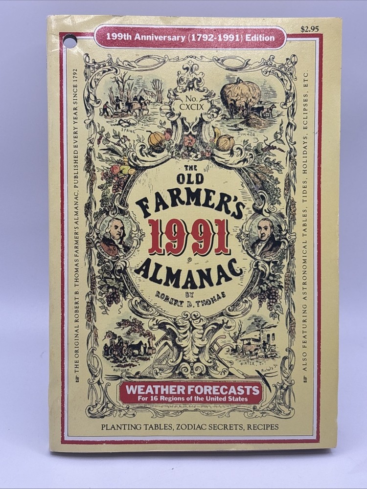 The Old Farmer&rsquo;s Almanac 1991 The 199th Anniversary Issue 1792 – 1999 Like New