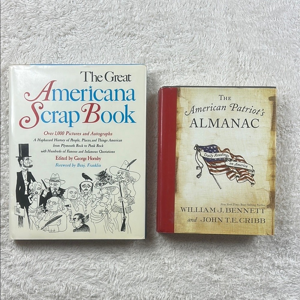The Great American Scrapbook 1985 and American Patriot&rsquo;s Almanac 2008 HC Good