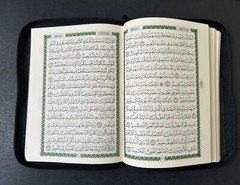 The Holy Quran Arabic Zipper Faux Leather 7.0 »x 5.5 » (Colors May Vary)