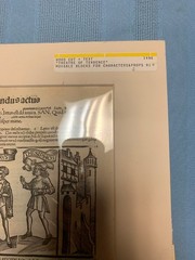 1496 Incunabula Terence Woodcut Theatre Movable Blocks Syrus Thesipho Leaf