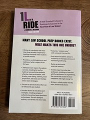 1l of a Ride : A Well-Traveled Professor&rsquo;s Roadmap to Success in the First Year