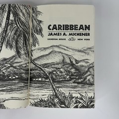 Carribean a Novel by James A. Michener 1st Edition Hard Cover with Dust Jacket