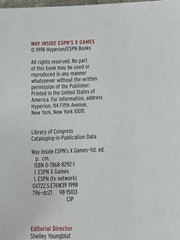 1998 WAY INSIDE ESPN&rsquo;S X GAMES BOOK 256 PAGES FIRST PRINTING ORANGE COVER -8061