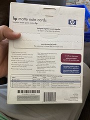 HP Matte Note Cards Paper, Q5505A, Inkjet, 60 sheets, 6&Prime; x 8&Prime;, New
