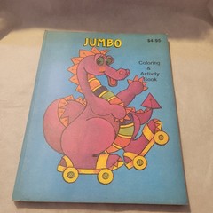vintage coloring book unused Jumbo Activity Landoll&rsquo;s over 200 pages!