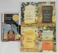 Madeleine L&rsquo;Engle Book Set Wrinkle In Time, Swiftly Tilting Planet, Many Waters+
