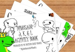 DIGITAL&rsquo;26 Merrick J K L Child Dinosaur ACTIVITY BOOK *PRINT REQ&rsquo;D* 11pgs