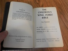 THE CHILDREN&rsquo;S KING JAMES BIBLE 1960 Modern Translators HC KJV illustrated