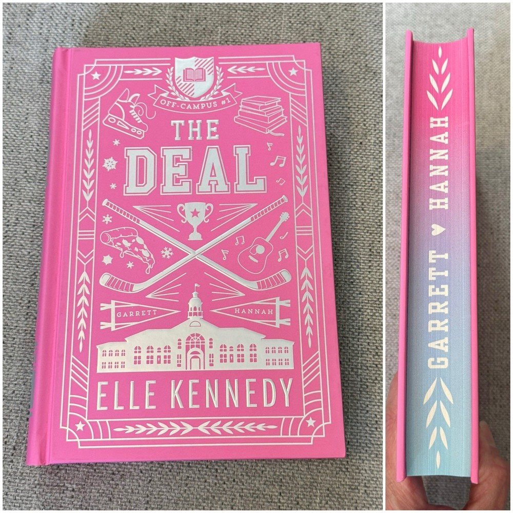 The Deal By Elle Kennedy Collector&rsquo;s Edition Off Campus Hardcover Stenciled Edge