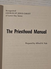 The Priesthood Manual/Pastors Reference Library, HC 1972, RLDS Church. Row 30.