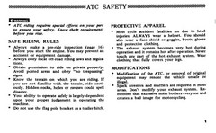 1982 Honda ATC110 Owner&rsquo;s Manual 56 Pages