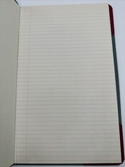 Record Book Mostly Blank Vintage Few Pages Missing Hardcover 12.75 By 8 Inches