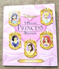 2001 Disney Store 4 Minute Princess Stories HB Book 12.25&Prime;x10.5&Prime;