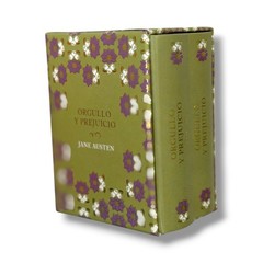 Orgullo y Prejuicio miniature book 2-vol set gold foil stamping 900pg slipcase
