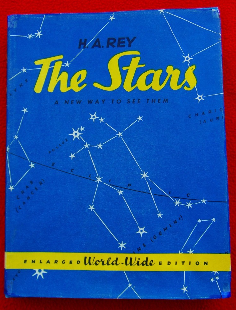« THE STARS, A NEW WAY TO SEE THEM » ~1966~ DUST COVER=STAR MAP~HARDBACK~161 PAGES