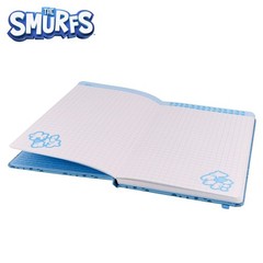 The Smurfs 80-Page Vegan Leather Notebook | 5 x 8 Inches