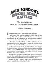 Brand new unread copy JACK LONDON&rsquo;S BEFORE ADAM BATTLES « It&rsquo;s a stunner. »
