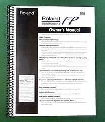 Roland FP-2 Owner&rsquo;s Instruction Manual: 76 Pages & Protective Covers!