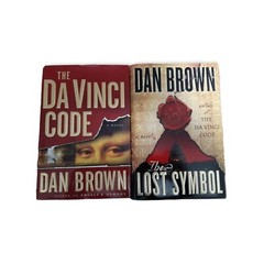 Dan Brown X3 Novels: The Davinci Code/ Lost Symbol/Angel + Demons Pre-Owned