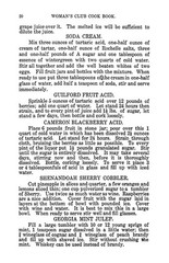 1908 Woman&rsquo;s Club Cook Book Of Southern Recipes 256 Pages