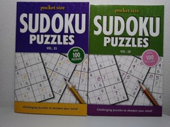 sudoku puzzle books 5 inches x 8 inches